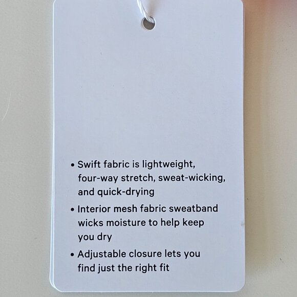 NWT LULULEMON LURD Red Fast Paced Wide Ban Run Visor Hat Women's OS - Picture 9 of 9